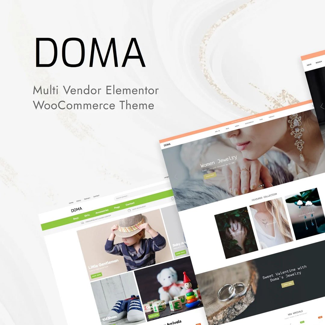Doma - Multi Vendor Elementor WooCommerce Theme