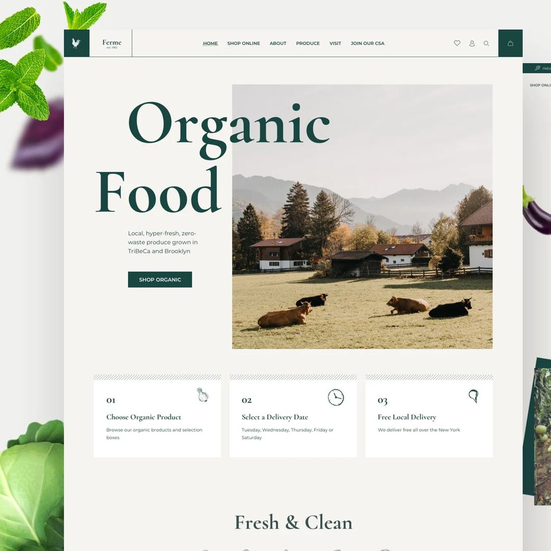 Ferme - Food Shop Farm WooCommerce eCommerce